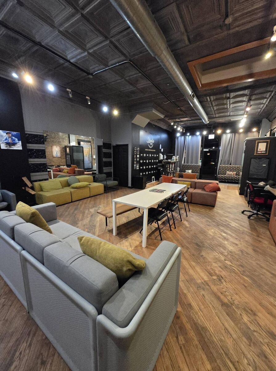 Podcast studio at 1415 N. Ashland Avenue